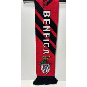 Adidas Benfica Official Soccer Scarf Portugal SLB Red Black Fan Football GUC